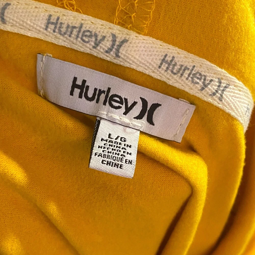 Hurley Vibrant Misted Yellow Hoodie Jogger Set NWTs - Picture 8 of 9